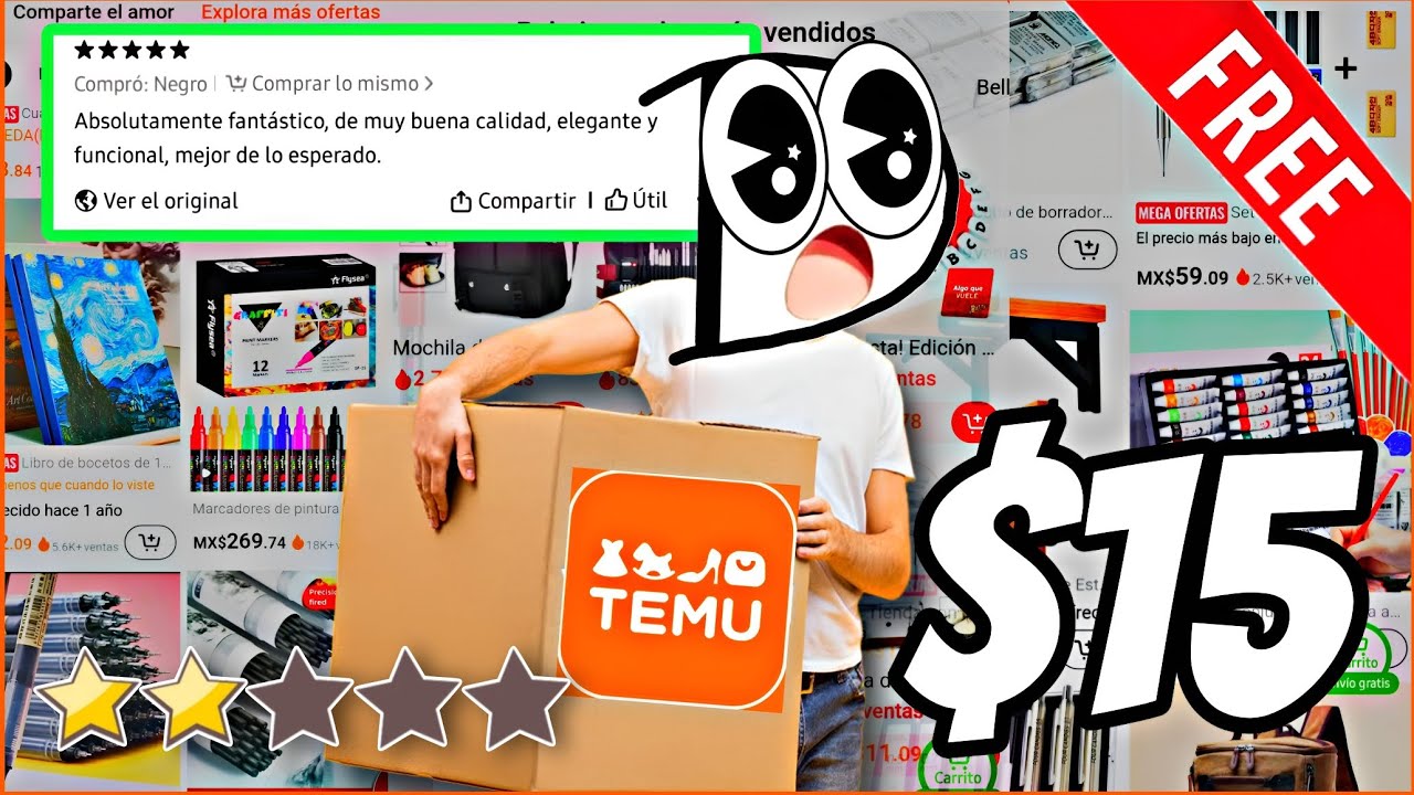 ¡NO COMPRES EN TEMU SI ERES ARTISTA! ¿VALIÓ LA PENA? | Comprando Arte #1 | Dagoh