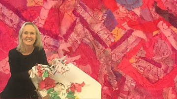 FREE-MOTION EMBROIDERY using Fabric Scraps | Textiles Stitching Technique | Didsbury Art Studio