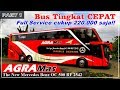 BUS TINGKAT SUPER CEPAT Trip Report Naik AGRA Mas Double Decker MEWAH gak harus MAHAL