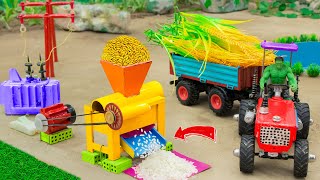 DIY tractor making Amazing Rice Mill Machine | Diy modern agricultural machine | @SunFarming