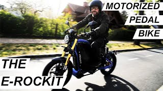 This 50 mph (80 km/h) eRockit electric motorcycle has pedals but why?