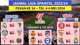 Jadwal Liga Spanyol Pekan ke 34 ~ REAL MADRID vs CADIZ ~ GIRONA vs BARCELONA ~ LA LIGA 2023/24