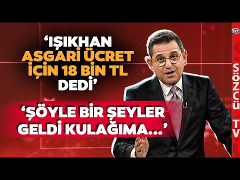 Asgari Ücret 18 Bin TL mi Olacak? Fatih Portakal'dan Kulis! Kara Tabloyu Gösterdi