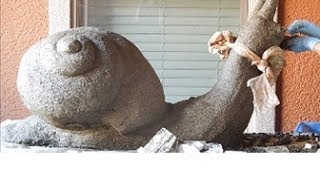 Giant Hypertufa Snail! Recipes and Tips for Hypertufa Planters, Troughs and Sculpture