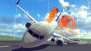 Best Airplane Crashes and Emergency Landings #12 | Besiege