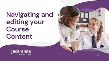 Jacaranda learnON: Navigating and editing your Course Content