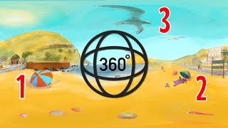 Search and Count 360 videos for kids: Hout Bay Beach