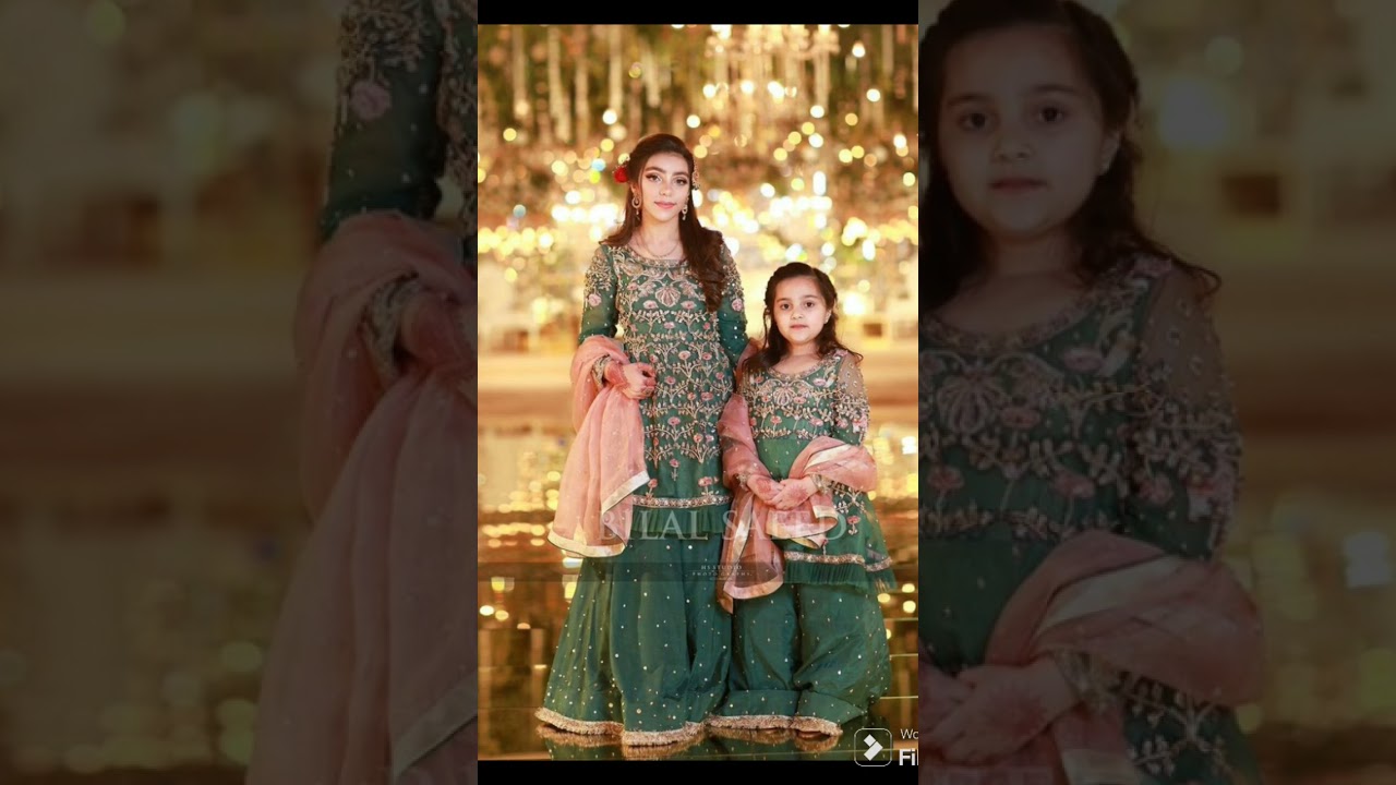 Eid wear dresses for Mother and  Daughter 