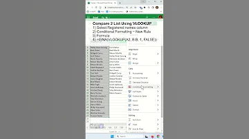Compare Two Lists To Find Missing Values Using VLOOKUP In Excel Excel Tips And Tricks 