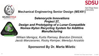 Senior Design Spring 2026 - SelenoCycle Innovations