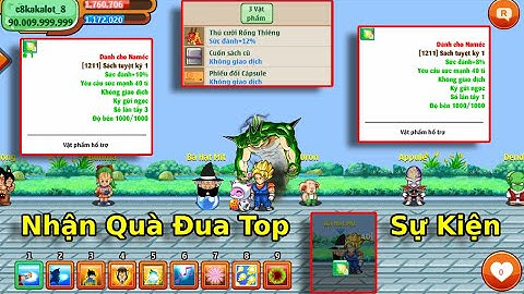 Ngọc Rồng Online | Nhận Quà Sự Kiện Đua Top Trứng Vàng Bất Ngờ Được Admin Độ Sách 10% Sức Đánh Namek