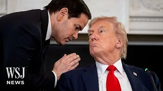 Watch: Trump Gets Note From Rubio Before Announcing Israel-Hamas Deal | WSJ News