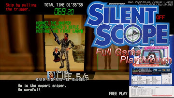 Silent Scope 1 Arcade - Full Playthrough (Not MAME) / サイレントスコープ 1 / 사일런트 스코프 1 아케이드 플레이 영상.