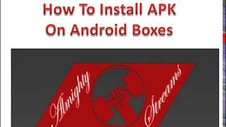 How to install Almighty Streams APK on Android Box screenshot 1