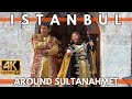 ISTANBUL TURKEY 2023 AROUND SULTANAHMET DISTRICT 9 APRIL WALKING TOUR | 4K ULTRA HD 60FPS