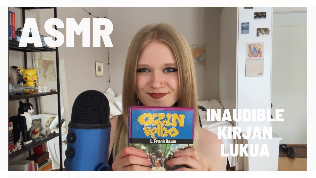 ASMR SUOMI | Inaudible/audible kirjan lukua + random yappaamista 📚♥️
