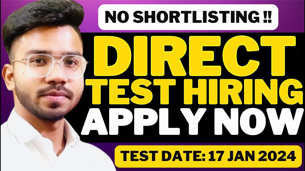 Direct Test Hiring Announced | OFF Campus Drive For 2025, 2024 Batch ...