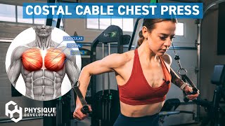 Costal (high to low) Cable Chest Press | Form Tutorial