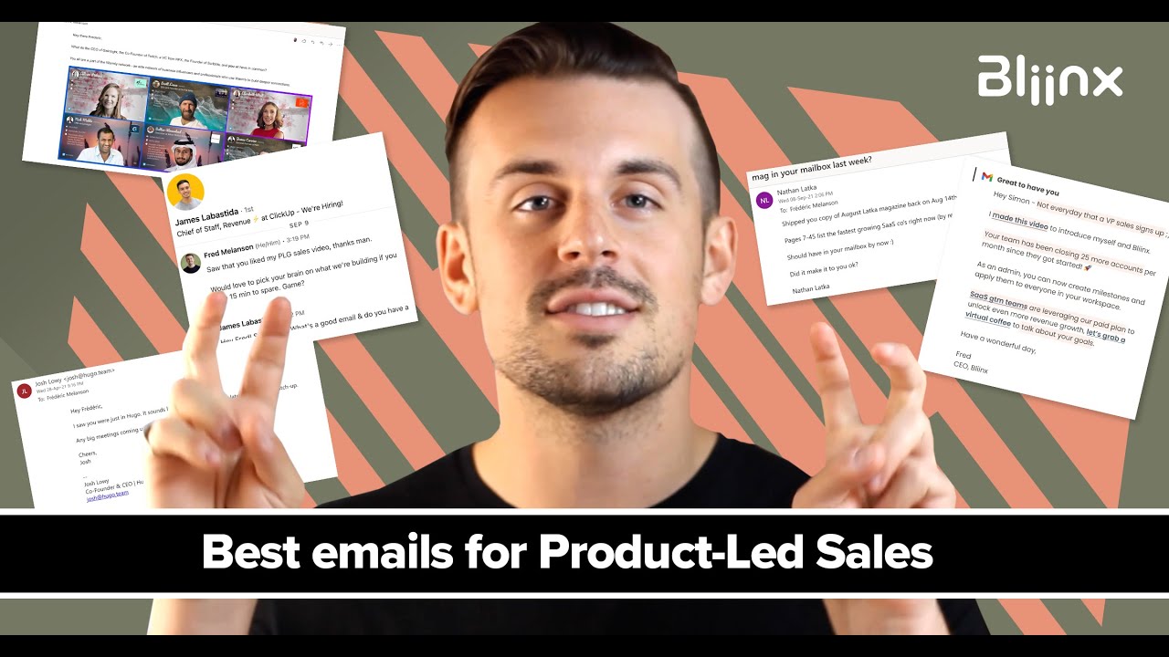 Best emails templates for product-led sales
