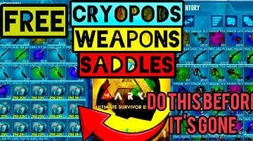 How To Get Free Cryopods Keys Weapons and Blueprints Ark Mobile | Ark: Ultimate Mobile Edition