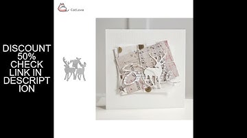 3PCS/Lot Deer Metal Cutting Dies Christmas Stencils For DIY Scrapbooking Paper Card Decorative Craft