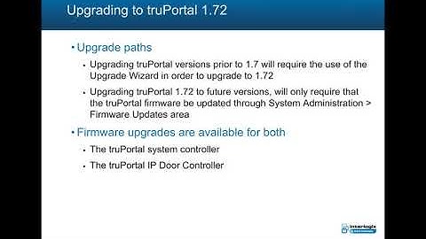 TruPortal Technical Training