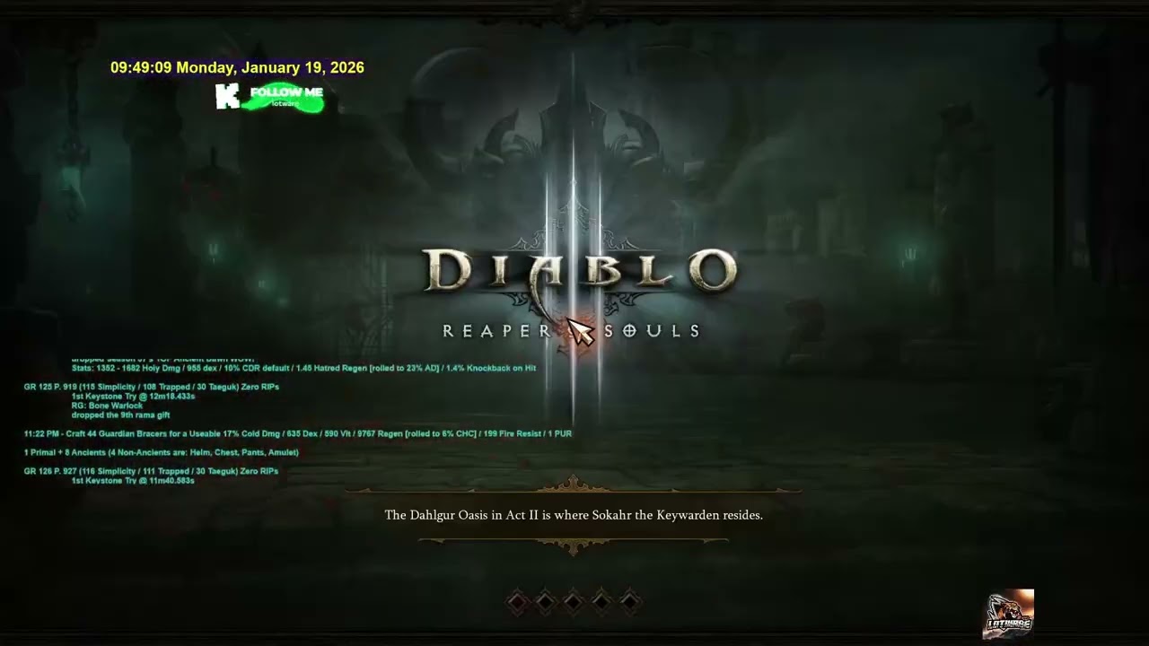 D3 19Jan2026 EU- Season 37 - (Part 1 of 3) Duo-DPS GoD DH GR 122s