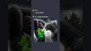 Godzilla vs Kong Funny Parody #ai