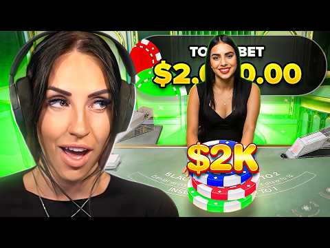 $2,000 VS THE BLACKJACK TABLE!! - Mya Fox