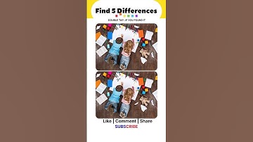 Can you spot 5 differences |Brain Challenge #shorts #trending #spotthedifference #findthedifference