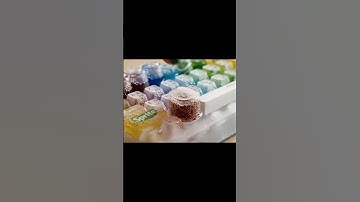 Typing on an Ice Soda Keyboard So Refreshing & Relaxing! #asmr