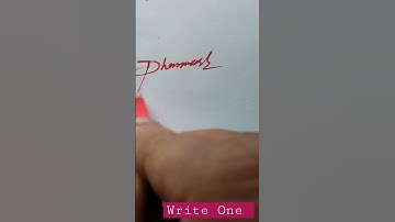 Signature your Name || #dharmesh || Signature Tips and Autograph Tips #shorts