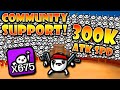 X675 community supports 300k attack speed from x100 more enemies  brotato