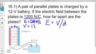 Physics Chapter 16 Electric Potential, Energy, and Capacitance HW 1