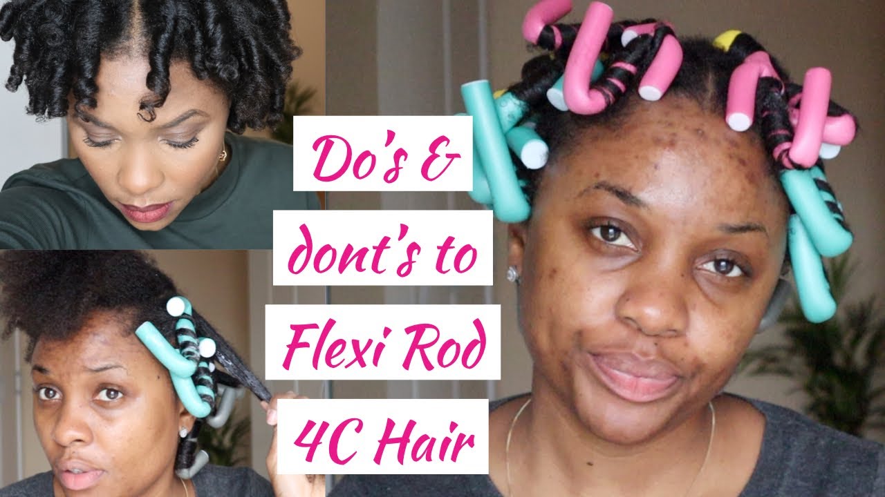 I MADE THE MISTAKE SO YOU DON'T HAVE TO! How to Flexi Rod 4C Natural Hair YouTube