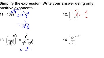 Simplify the expression. Write your answer using only positive exponents