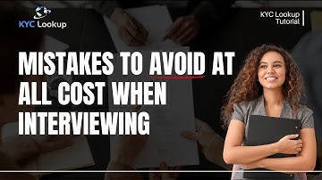 Interview Mistakes to Avoid | Interview preparation | Techniques | Advice on Job Interviews
