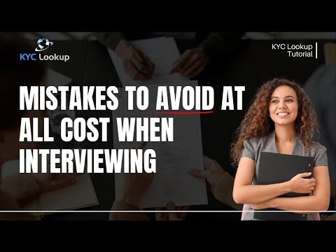 Interview Mistakes to