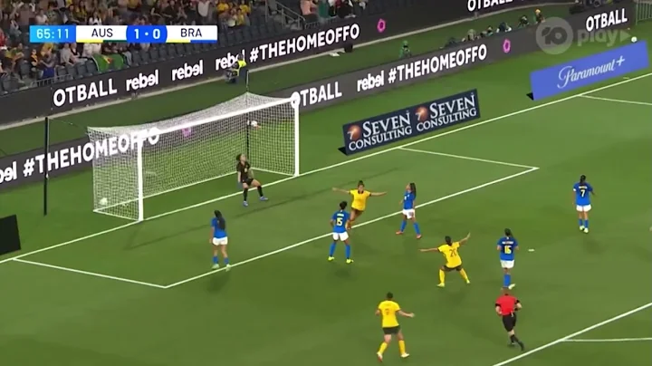 Mary Fowler Scores : Matildas V Brazil | 10 Football