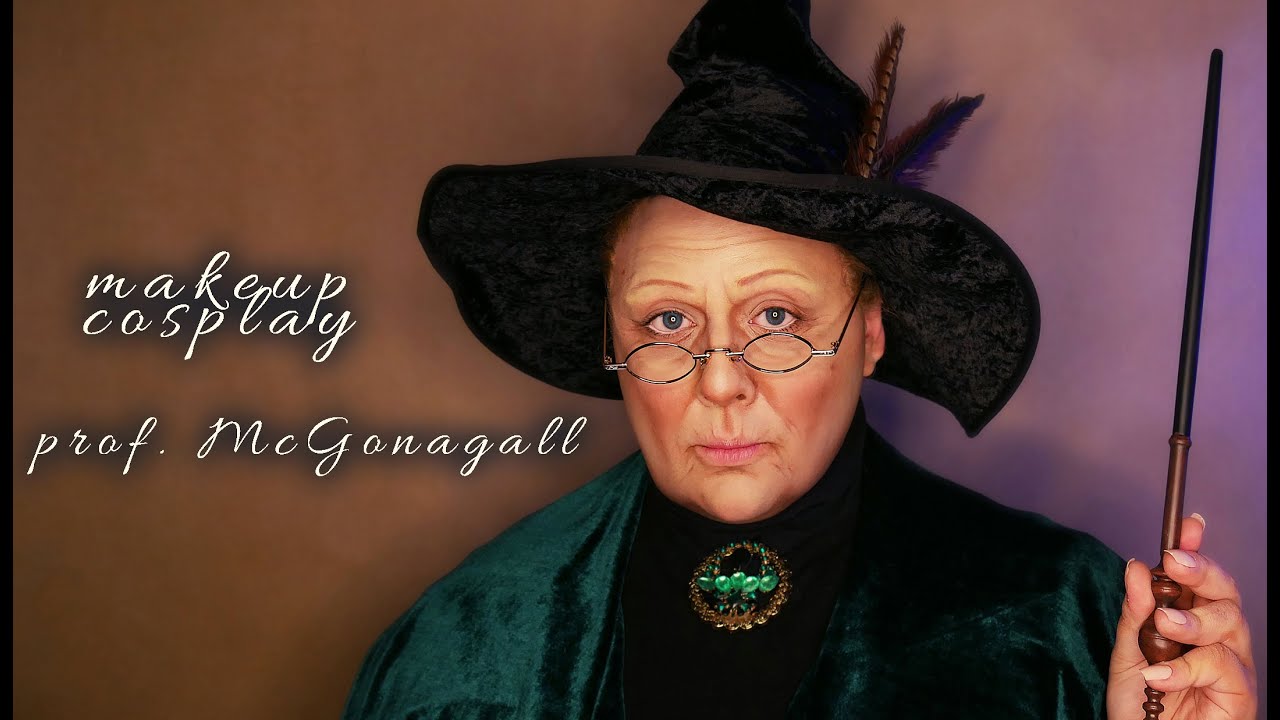 prof. McGonagall (Harry Potter) 🐈‍⬛ makeup cosplay by Lucas Adelon 