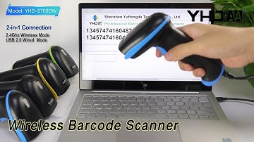 2.4G Wireless Barcode Scanner USB Manual / Auto Induction