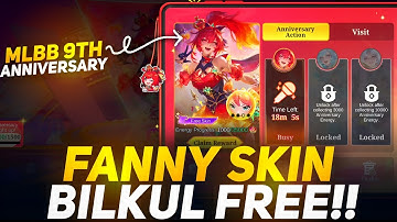 (हिंदी) Fanny Free Skin 9th Anniversary Claim Now  New Upcoming Event in Moba Legends 5v5 Mlbb 