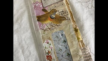 Junk mail envelope journal | Part 4 decorating the back cover and a few flips