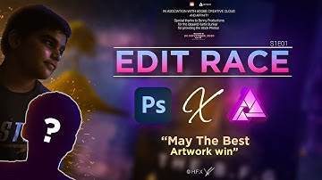 Two Digital Artists compete against each other || Photoshop X Affinity || Edit Race S1E01