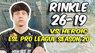 CS2 POV | NIP r1nkle (26/19) vs HEROIC (Ancient) @ ESL Pro League Season 20