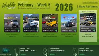GT7|Weekly Challenges|February - Week 5|Cars &amp; Setups(1.67)