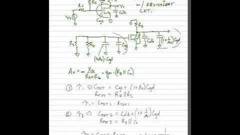 ECE 3110 - Lecture 4 - Part 4 - OCTC Frequency Analysis - Miller Effect