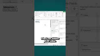 Cool Excel Trick 💡Use Slicer Buttons With a Hidden Pivot Table #shorts