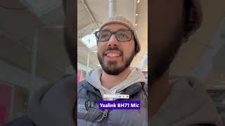 Yealink BH71 Mic Test Walking At Mall | Noise Canceling Mic Test