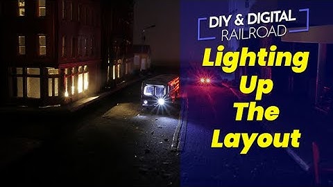 Installing Lights on my Model Railroad